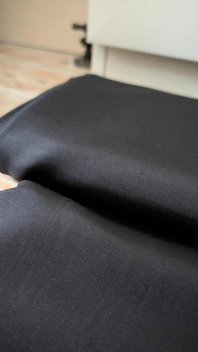 Thumbnail: 100%  Silk Fabric Black (Deadstock)