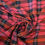 Thumbnail: Pink Navy Check Cotton - Yarn Dyed Dressmaking Cotton - Pink Tartan fabric, orange and navy plaid design.