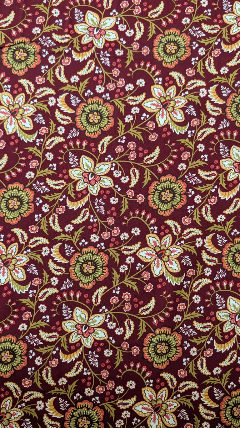 Thumbnail: Bloom Viscose Fabric | Folk Floral Dressmaking Fabric by Kimberley Hin