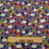 Thumbnail: All Over Rainbow Fabric on Blue - Rainbows by Lewis and Irene