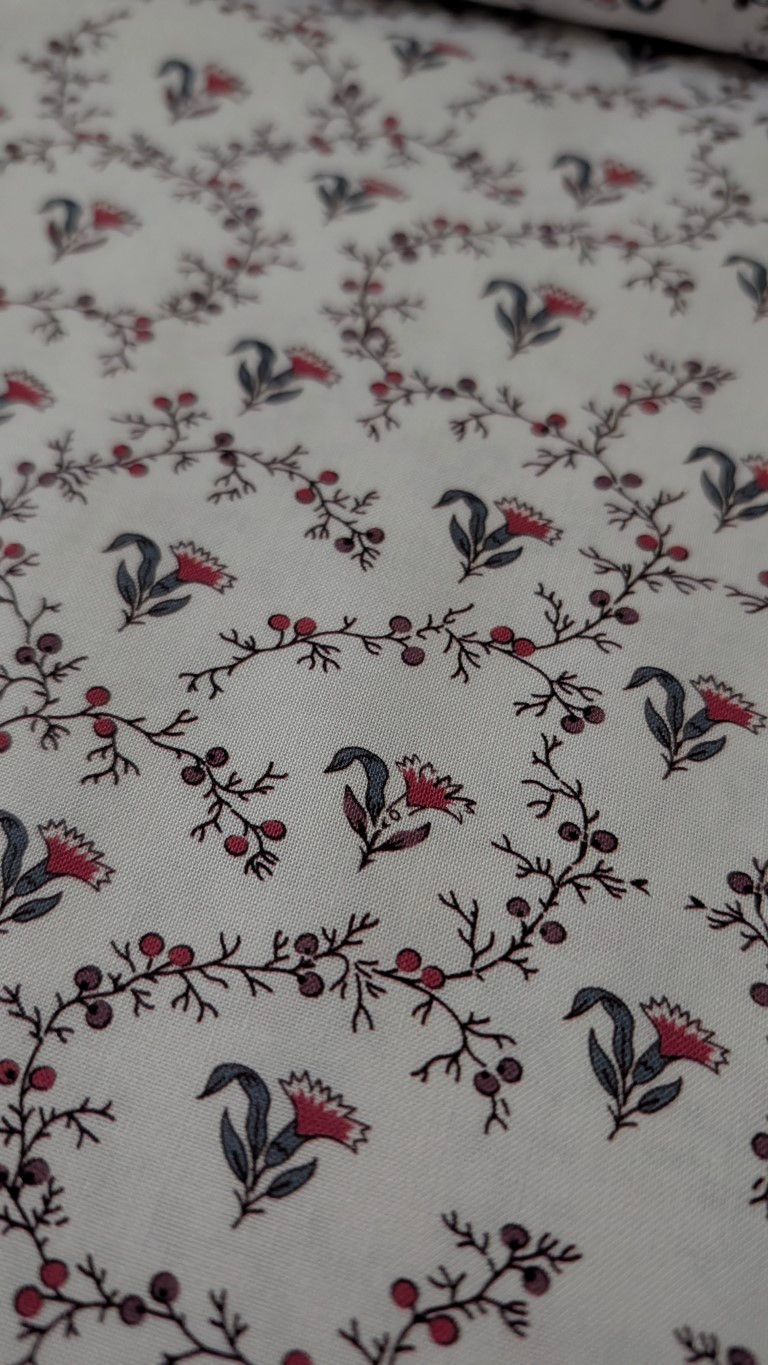 Thumbnail: Buds & Berries - Regency Threads - Organic Quilting Cotton