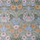 Thumbnail: Floral fabric repeating pattern in orange, pink, and blue; textile background detail.