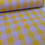 Thumbnail: Yellow and lavender checkered fabric roll. Craft Cotton Co provides quality materials