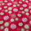 Thumbnail: Red fabric with floral pattern and Pink Stretch Costume Fabric - Spandex and Nylon Blend Material.
