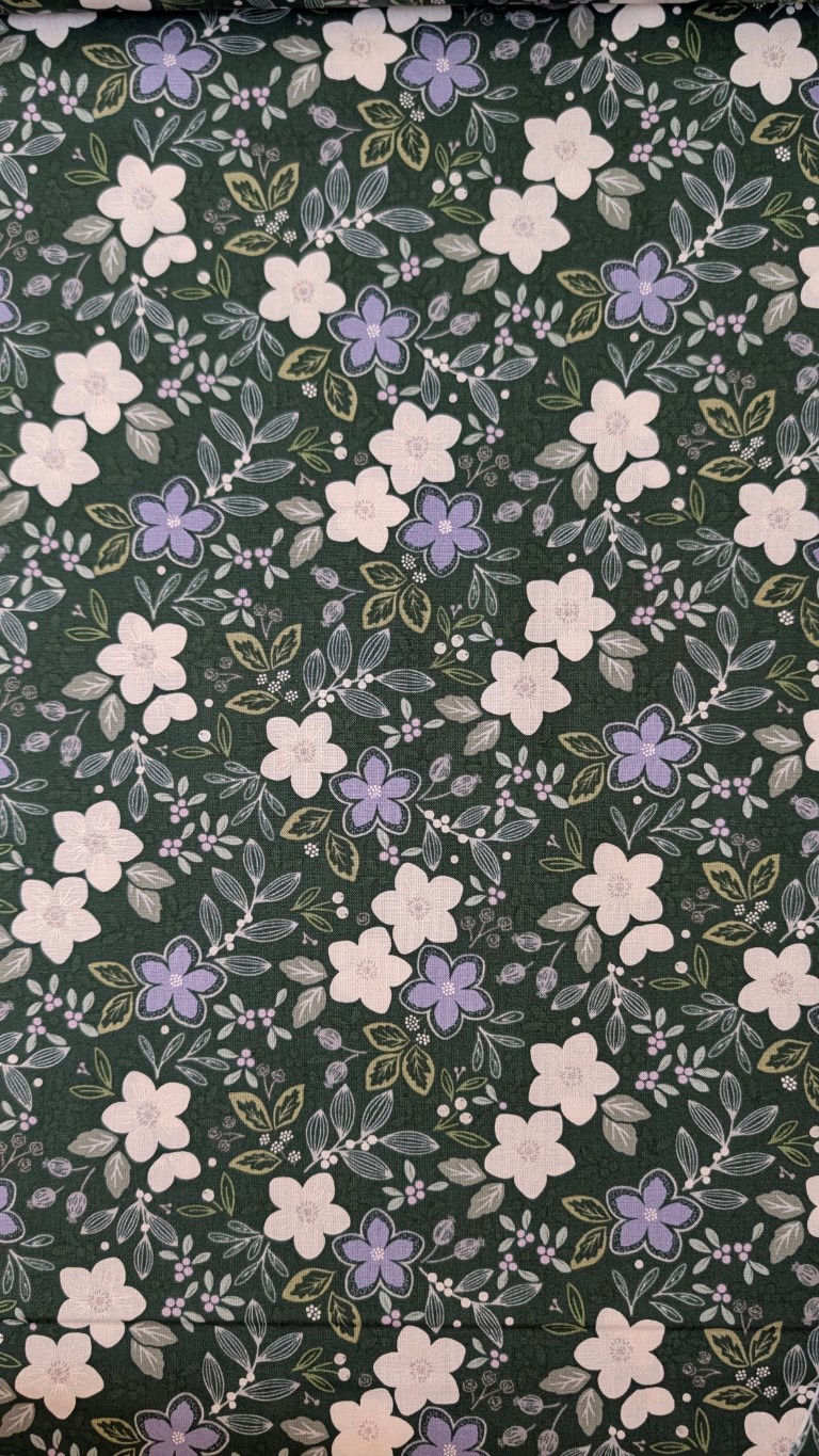Thumbnail: Winter's Promise – Forest Green Fabric - by Cassandra Connolly for Lewis & Irene