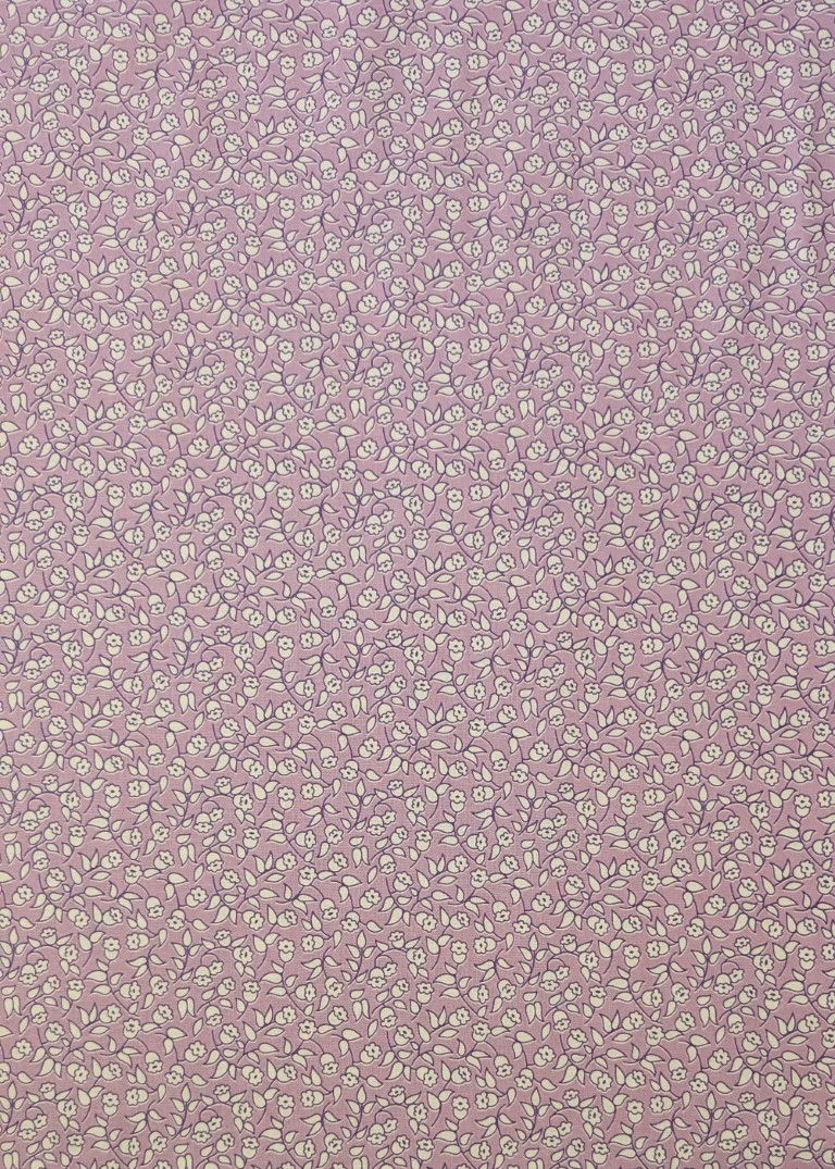 Thumbnail: Close-up view of small pink patterned fabric detail. The Fabric Squirrel