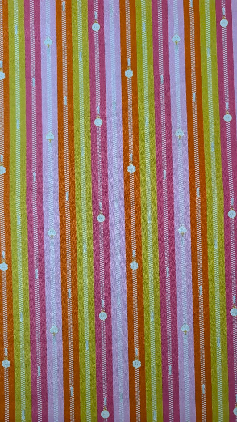 Thumbnail: Orange Zipper Fabric | Bits and Bobs from FIGO Fabrics