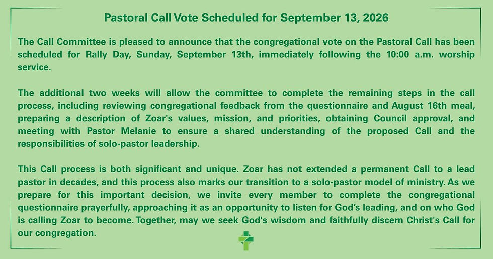 Vote Announcement