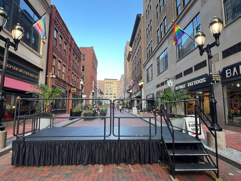 Hartford, stage, Pride, street festival, band, performers