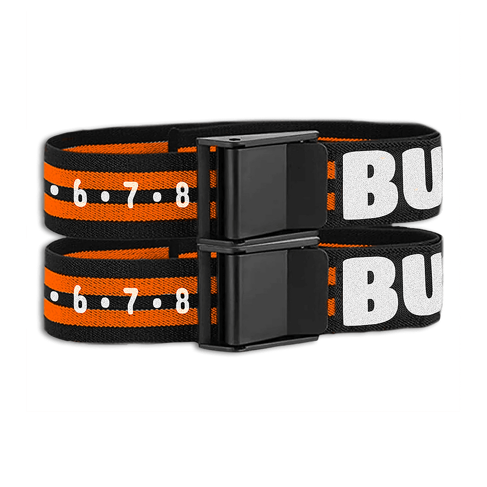 BUMPA Fitness Bands orange à bords noirs