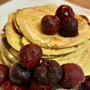 Lemon & Honey Oat Milk Pancakes