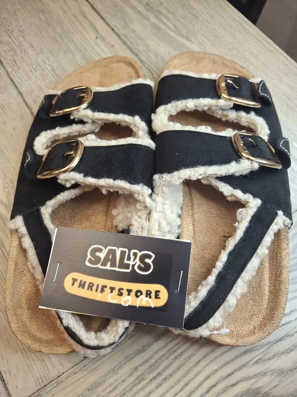 Women's Size 8 Black Slingback Sandals
