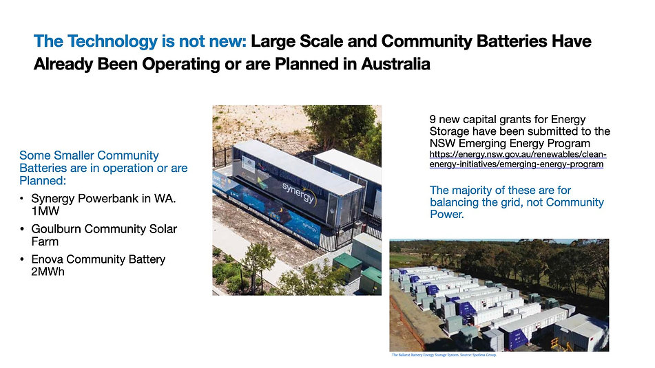 Wollongong Community Power V8BlackWhite