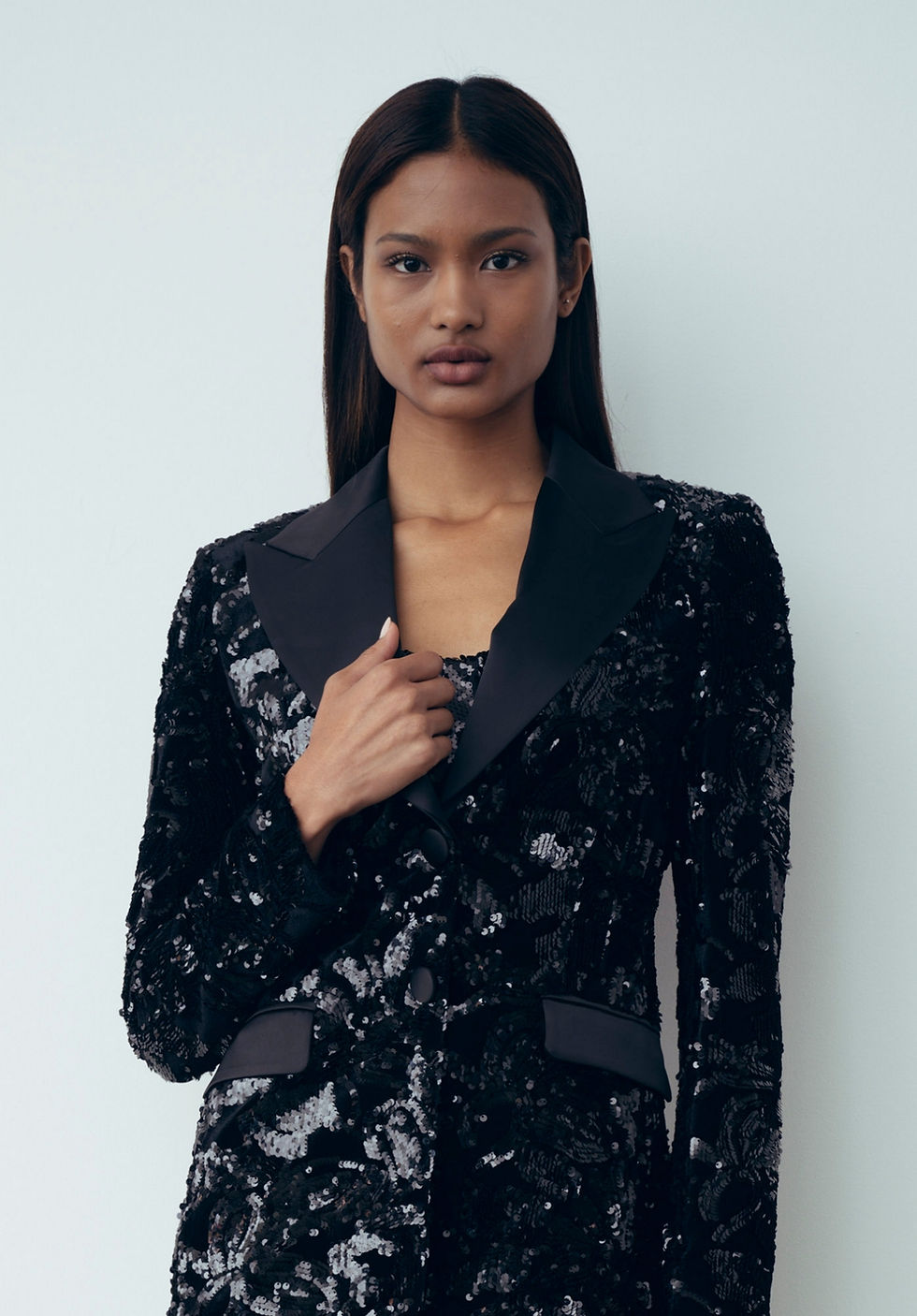 Miniatura: BLAZER COM LANTEJOULAS