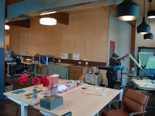 The Making Place's communal workspace