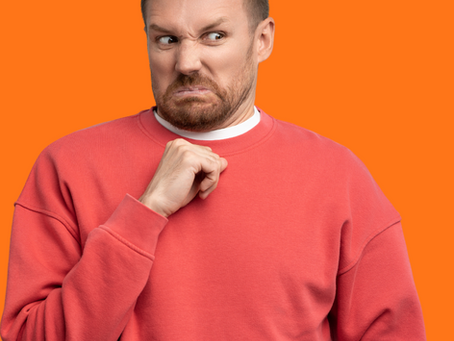 man making a disgusted face