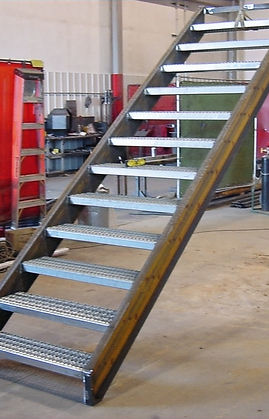 Metal stairs