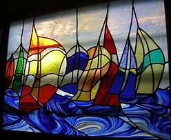 stained glass sailboats