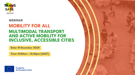 Upcoming Webinar: Mobility for all - Multimodal Transport and Active Mobility for Inclusive, Accessible Cities