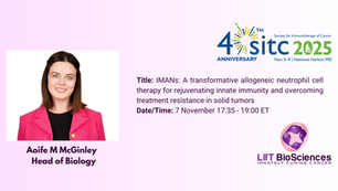 LIfT BioSciences to present preclinical data on its first-in-class Immunomodulatory Alpha Neutrophils at the 40th Society for Immunotherapy of Cancer