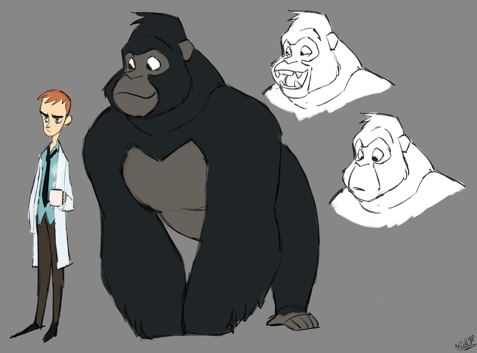 "Sapiens" SCAD Short Marck Character Design Development + Scale Reference