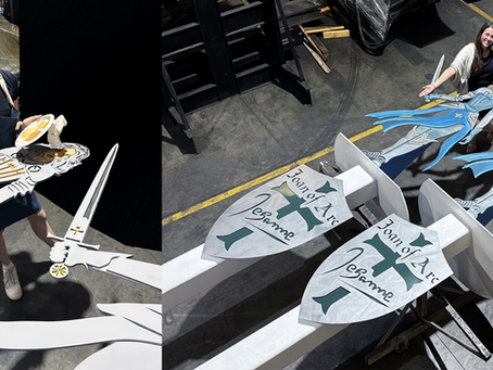 Bulldog Steel & MCHS make Joan of Arc statues for Vets Charity