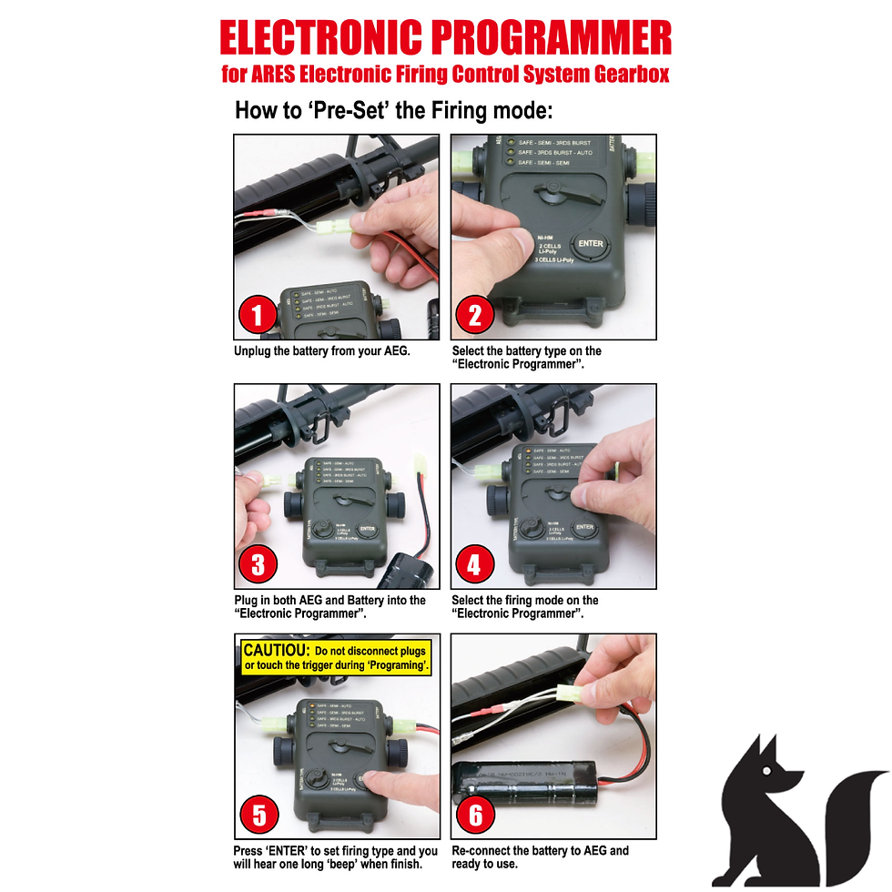 תמונה ממוזערת: ARES Airsoft Electronic Gearbox Programer