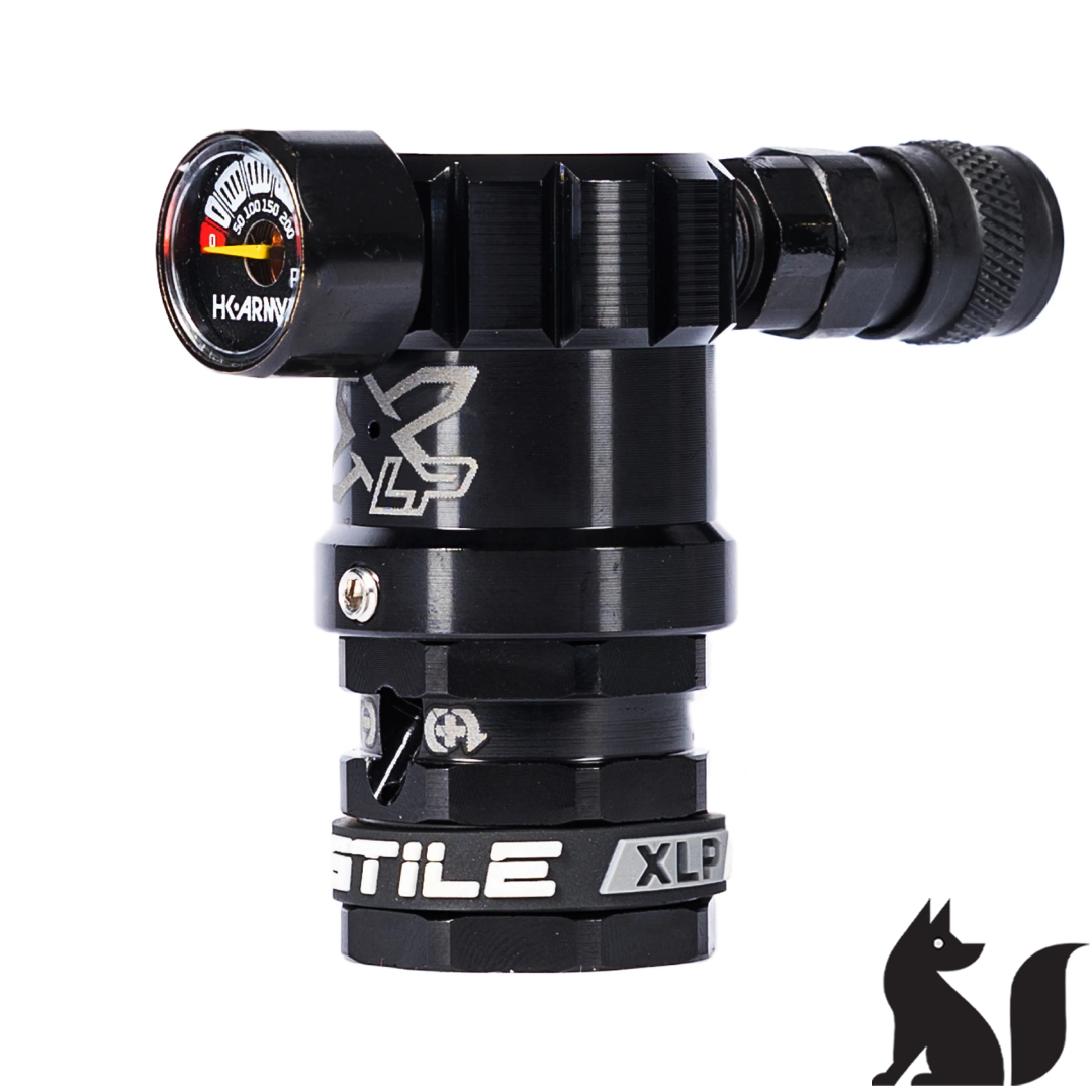 HK ARMY - Hostile XLP Regulator - Side Port Quick-Disconnect - Black
