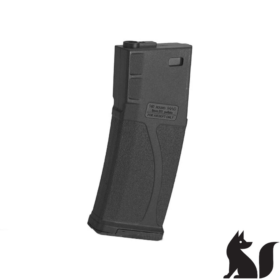 תמונה ממוזערת: Blue Box 140rd Polymer Midcap Magazine for M4 / M16 Series Airsoft AEG Rifles