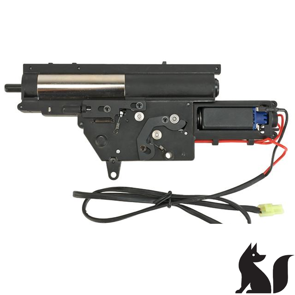 תמונה ממוזערת: Complete Full Metal Lipo Ready Gearbox for T21/Tavor 21 Airsoft AEG Rifles
