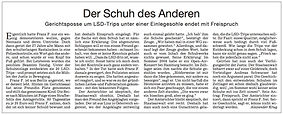 LSD Sohle Freispruch