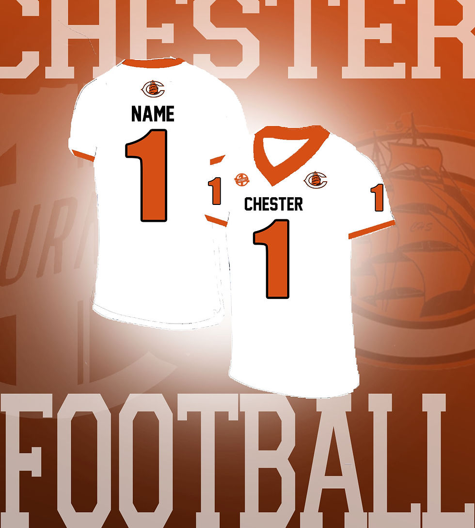 Chester High Fan Jersey (White) w/ Custom Name