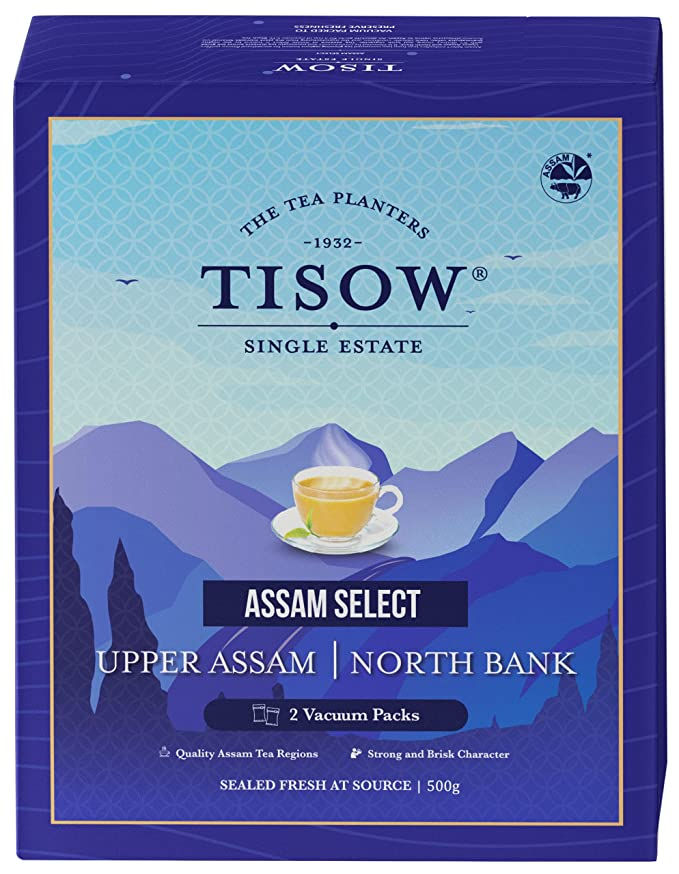 TISOW Assam Select Strong Tea 500gm | Premium Single Estate Teas of Upper Assam