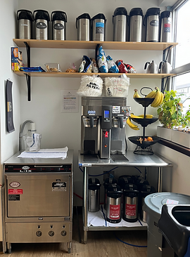 Organized office kitchen