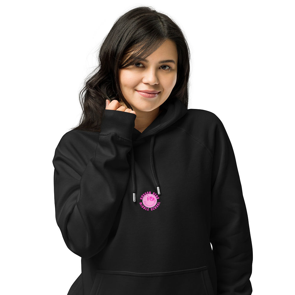Thumbnail: Old School Happy Face: Unisex eco raglan hoodie
