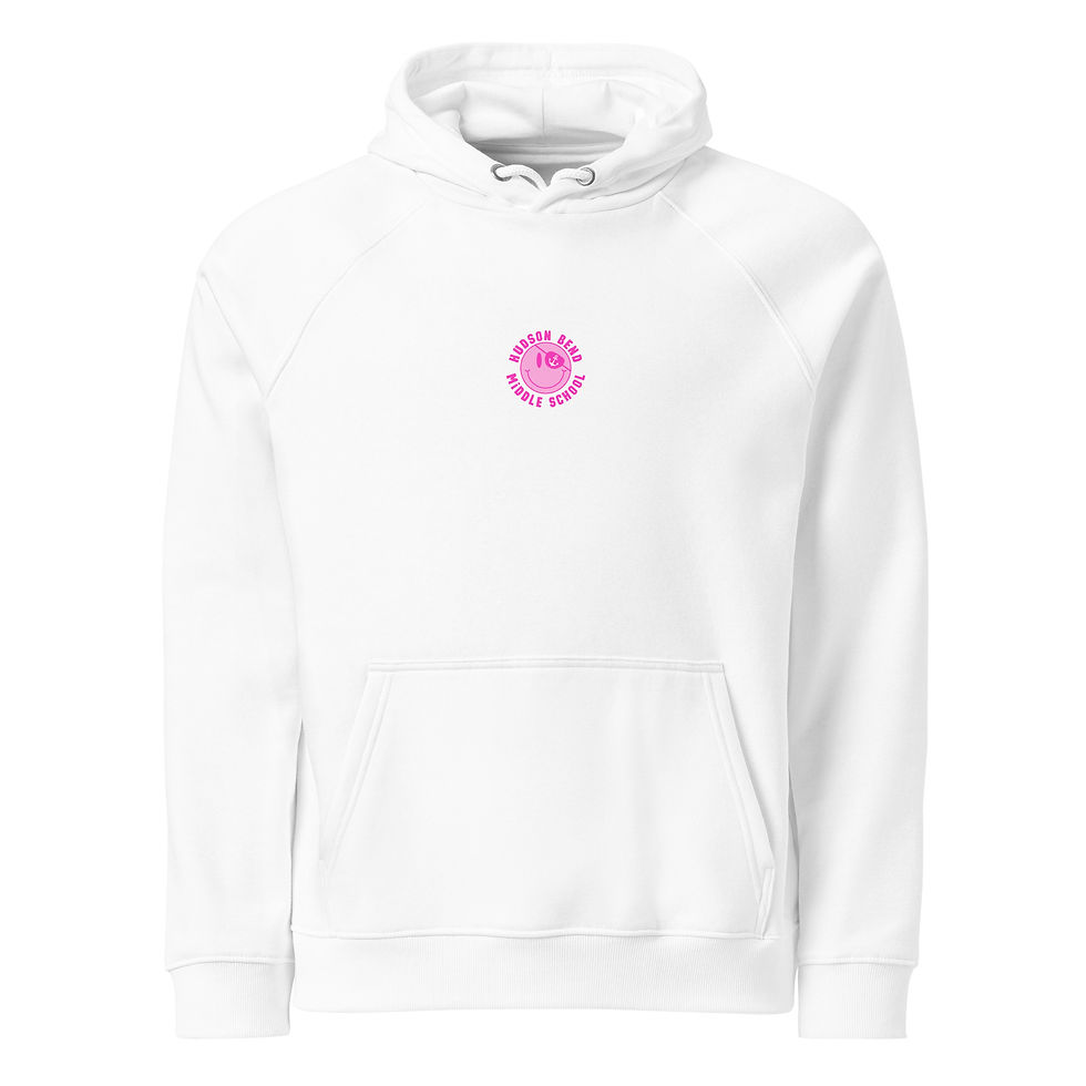 Thumbnail: Old School Happy Face: Unisex eco raglan hoodie