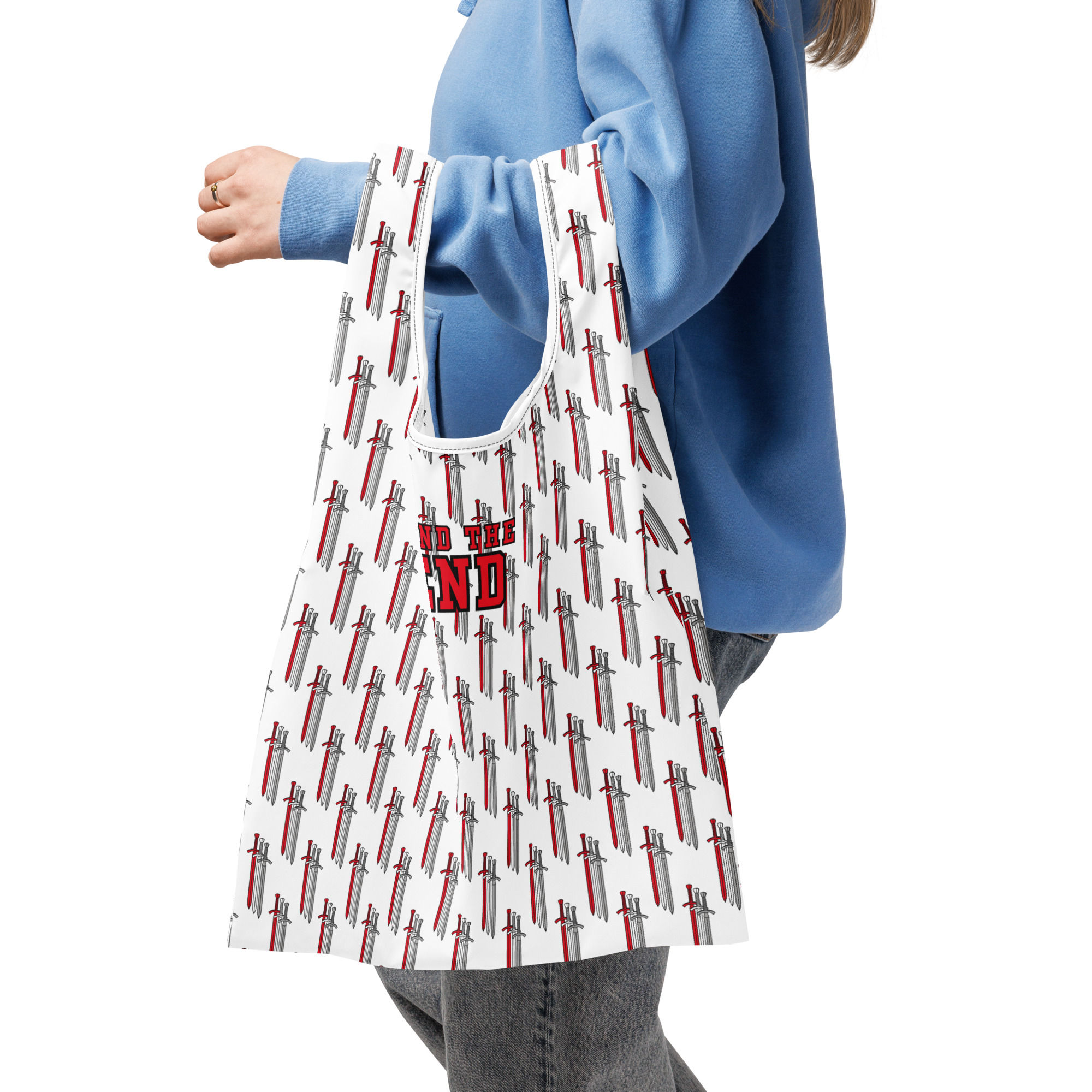 Defend the Bend & Trio Sword Logo: Shopping bag