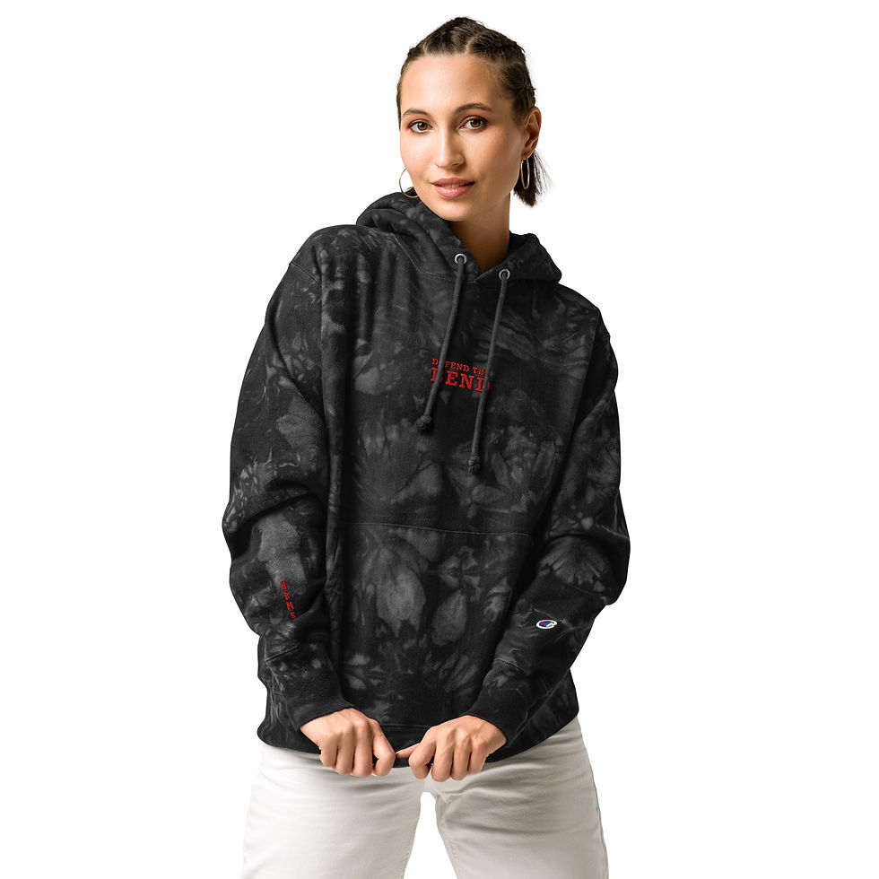 Thumbnail: Defend the Bend: Unisex Champion tie-dye hoodie