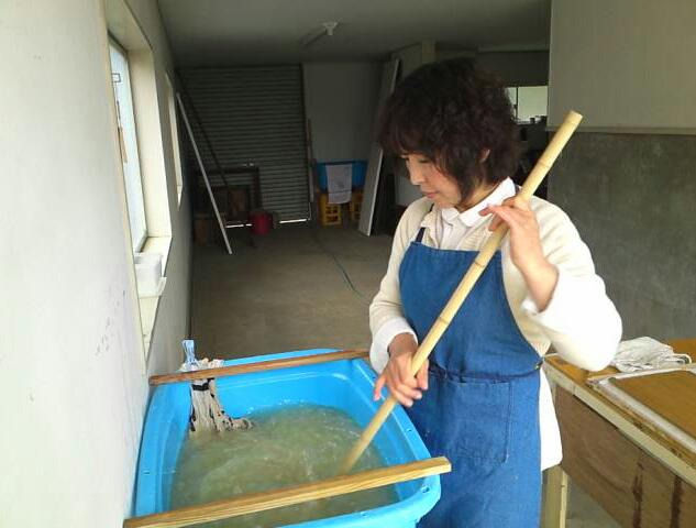 Thumbnail: Washi Note Cards: Plain, handmade, High Grade Washi, set of 3