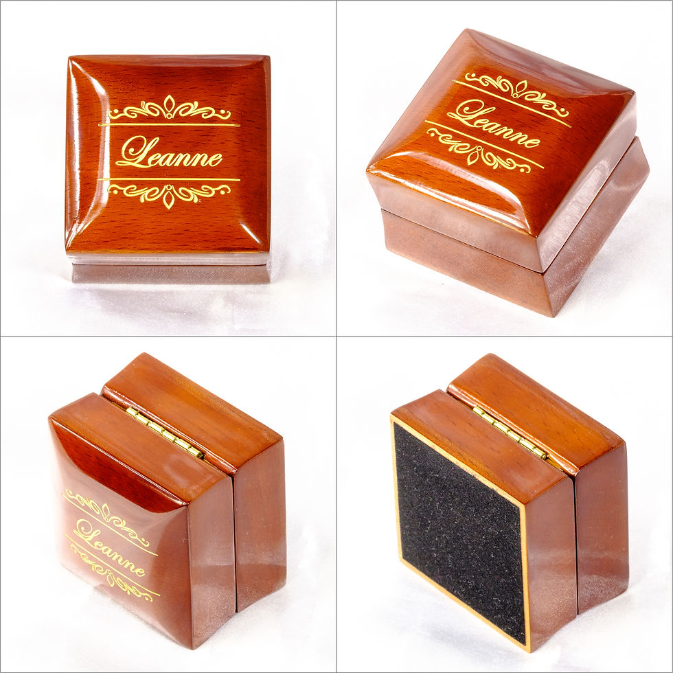 Thumbnail: Engagement Wedding Ring Box Custom Gift