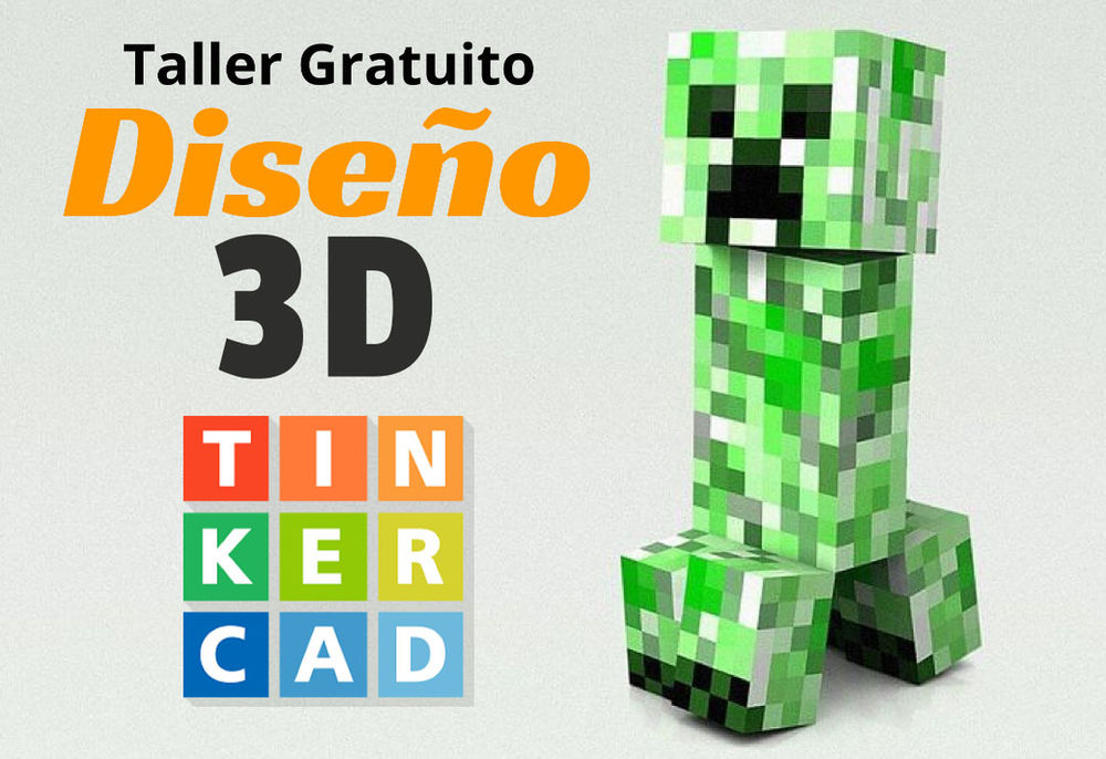Crea un creeper en 3D con TinkerCAD