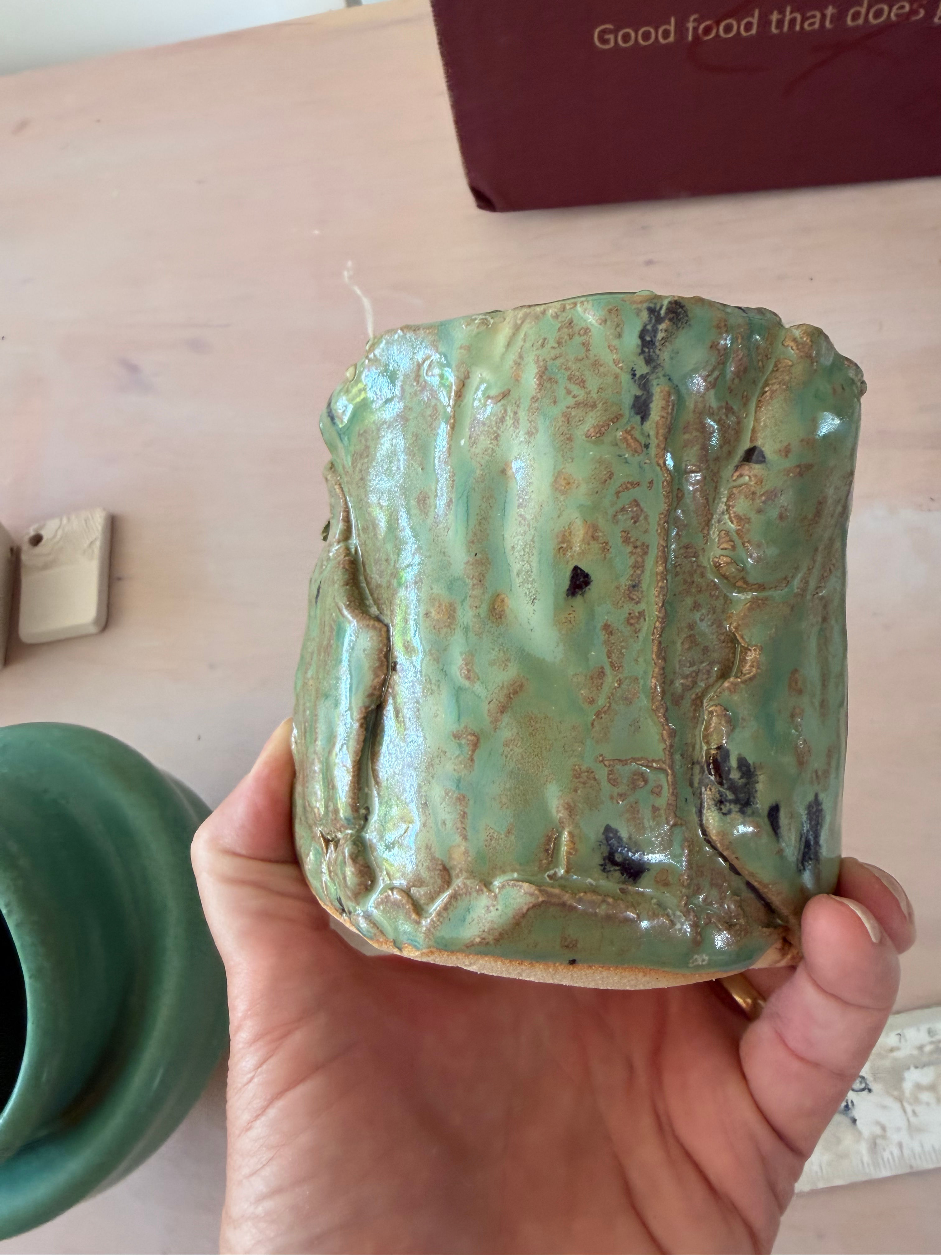 Slab built vase