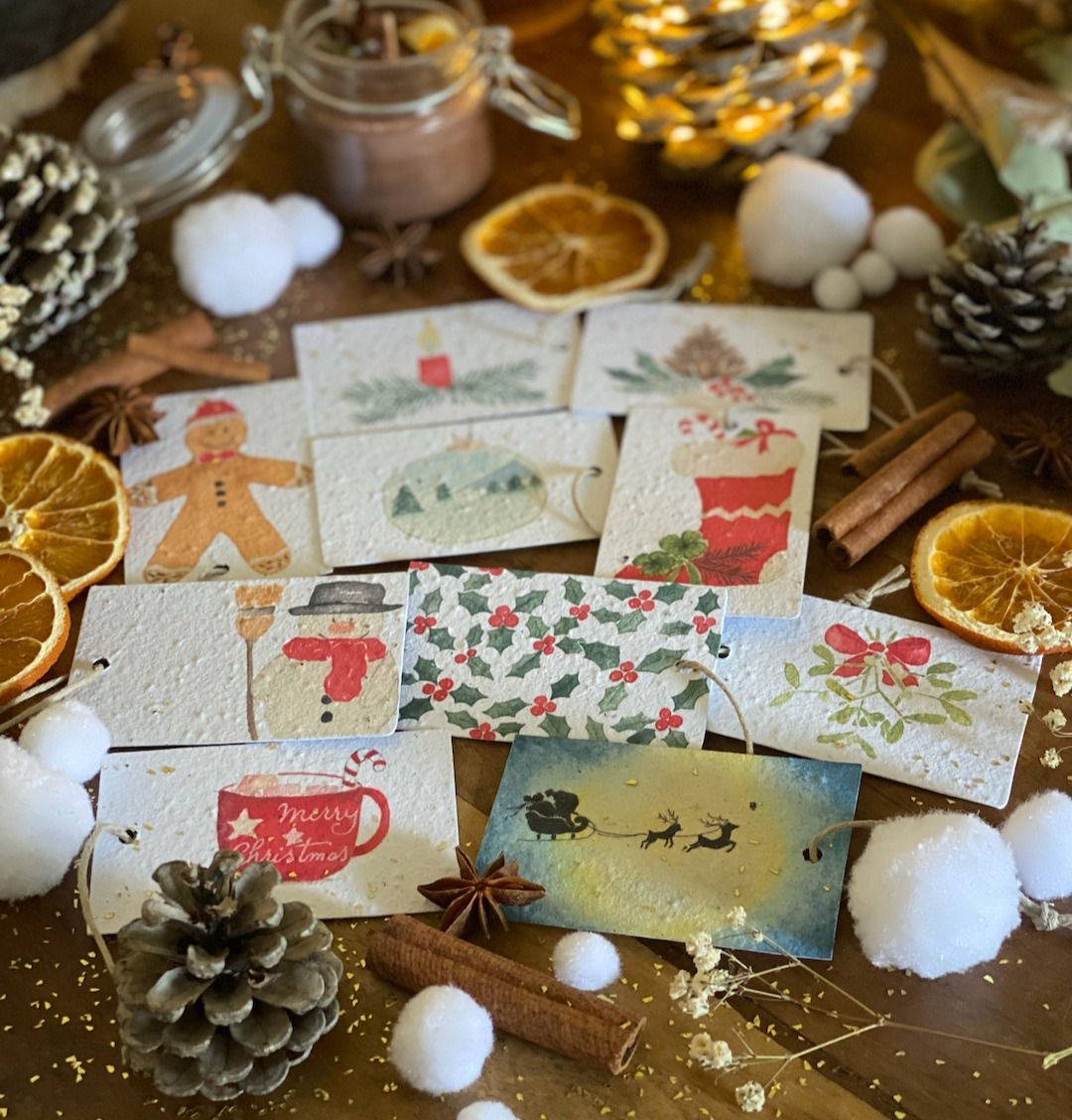 Lot de 10 étiquettes ensemencées