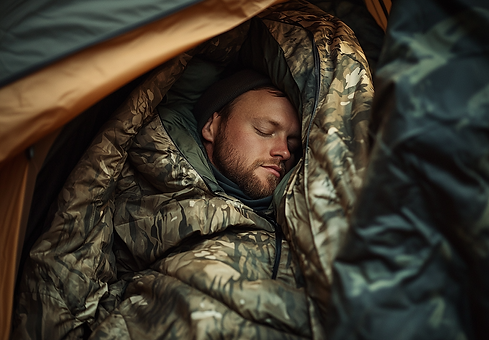 rexstudio_07485_A_man_sleeping_in_an_outdoor_Realtree_Camo_slee_899e529a-1dd9-4ab4-a9fd-02