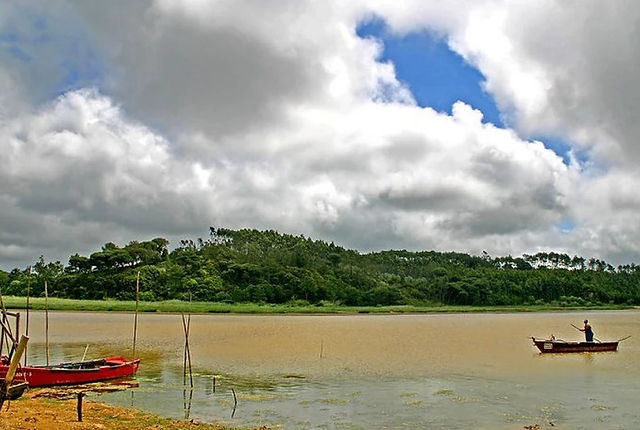 beautiful detail of the Obidos Lagoon