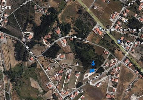 Google earth image of the plot for sale in Nadadouro