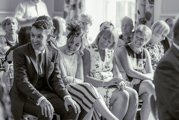 Wedding ceremony at Brickwall House, Northiam, East Sussex