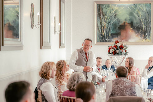 Wedding speeches at Horsted Place Hotel