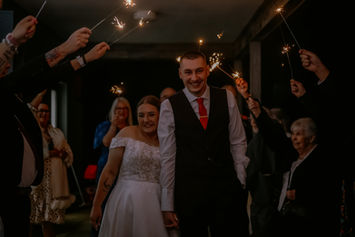 Golden hour wedding photography Seaford Head