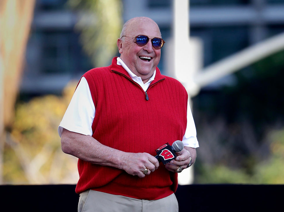 Barry Alvarez, former head football coach and athletic direction at Wisconsin